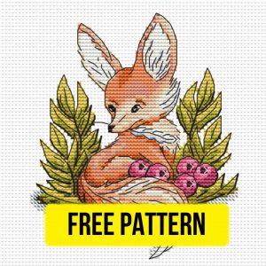 “Fenek Fox” - Free Cross Stitch Pattern Animals Designs