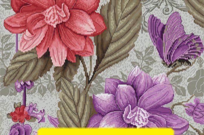“Flowers Mood” – free cross stitch pattern