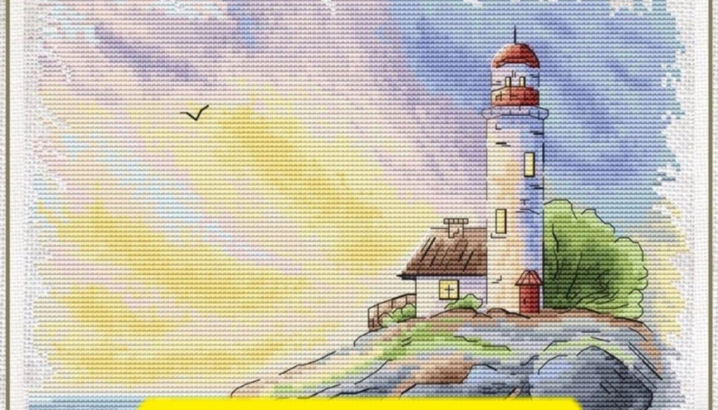 Lighthouse - Free Cross Stitch Pattern Sea Download Design
