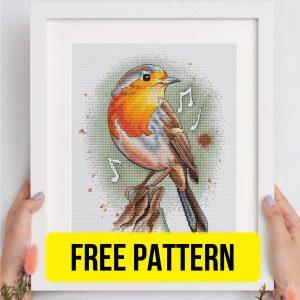 ”Little Bird” - Free Cross Stitch Pattern Embroidery Designs