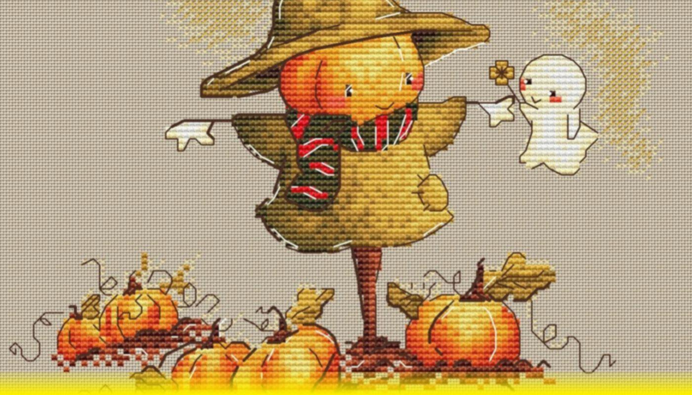 Halloween Pumpkin - Free Cross Stitch Pattern Download