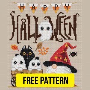Happy Halloween - Free Cross Stitch Design for Beginners