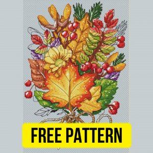 Autumn Bouquet - Free Printable Cross Stitch Pattern Fall