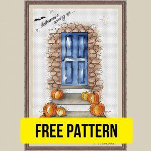 Halloween - Free Cross Stitch Pattern Pumpkins Design