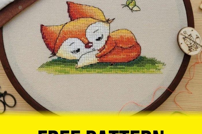“Little fox” – free cross stitch pattern