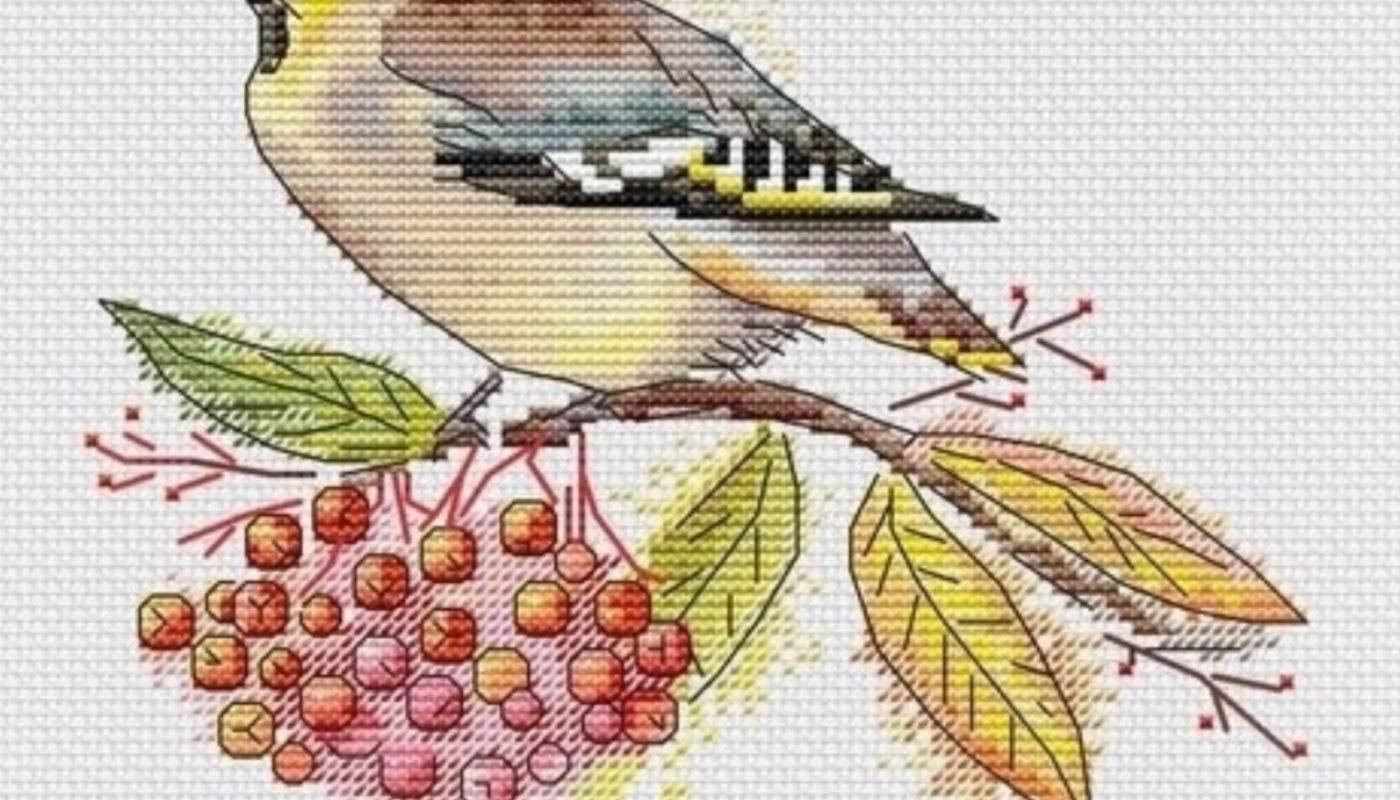 Autumn Bird - Free Cross Stitch Pattern Embroidery Designs