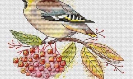 Autumn Bird - Free Cross Stitch Pattern Embroidery Designs