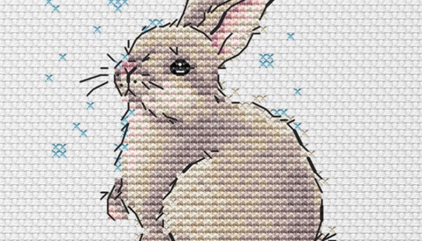Winter Rabbit - Free Cross Stitch Pattern Download Animals
