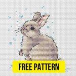 Winter Rabbit - Free Cross Stitch Pattern Download Animals