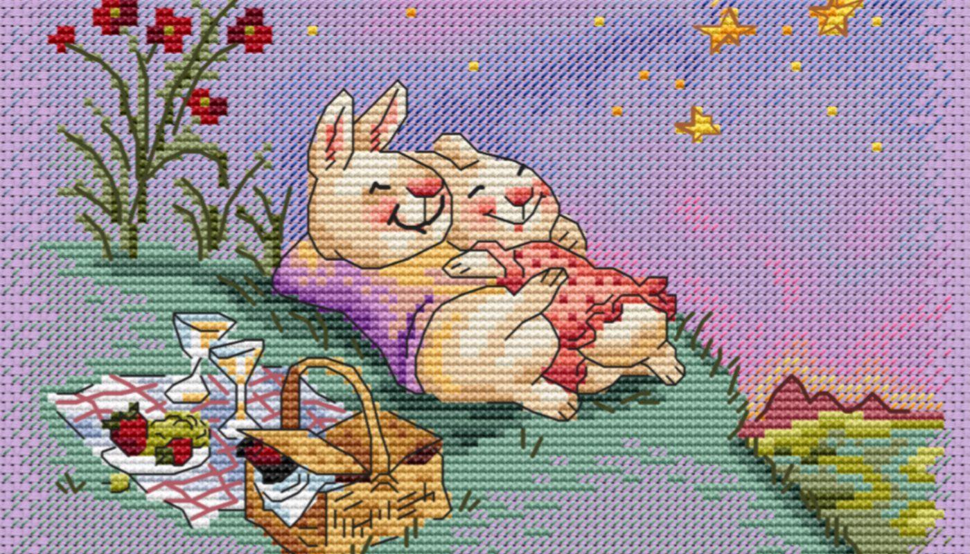 Starfall - Free Cross Stitch Designs Love Animals Download