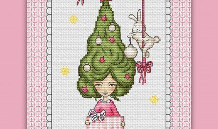 Xmas Tree - Free Cross Stitch Pattern Christmas New Year PDF
