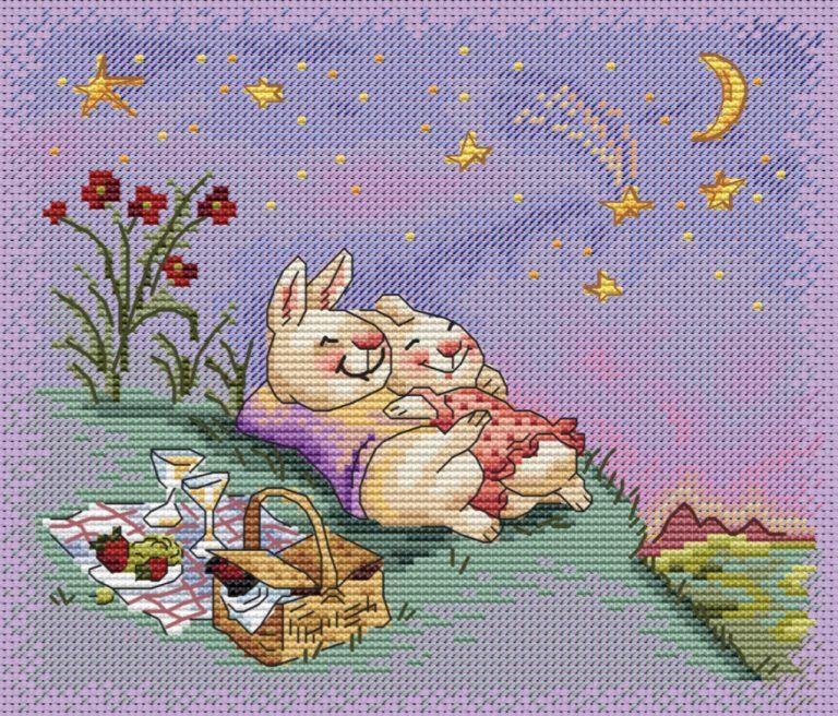 Starfall - Free Cross Stitch Designs Love Animals Download