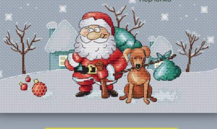 Santa’s Friend - Free Cross Stitch Pattern Christmas Download
