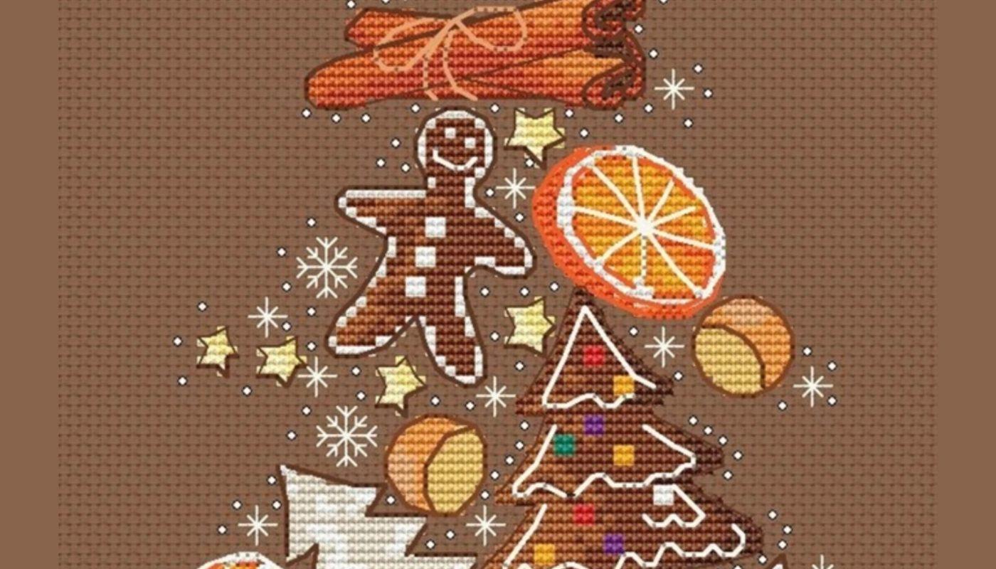 Christmas Tree Gingerbread - Free Cross Stitch Pattern