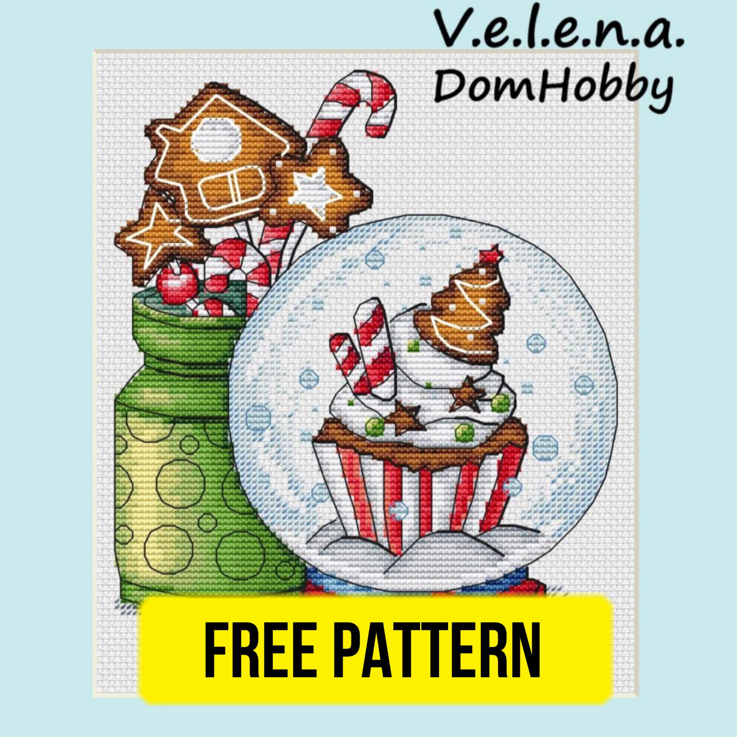 Happy New Year - Free Cross Stitch Pattern Download Xmas