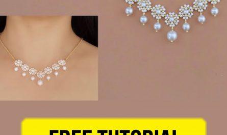 DIY Princess Flower Necklace - Free Beading Tutorial Easy