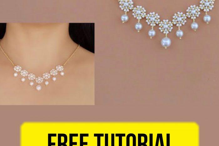 “DIY Princess Flower Necklace” – free tutorial