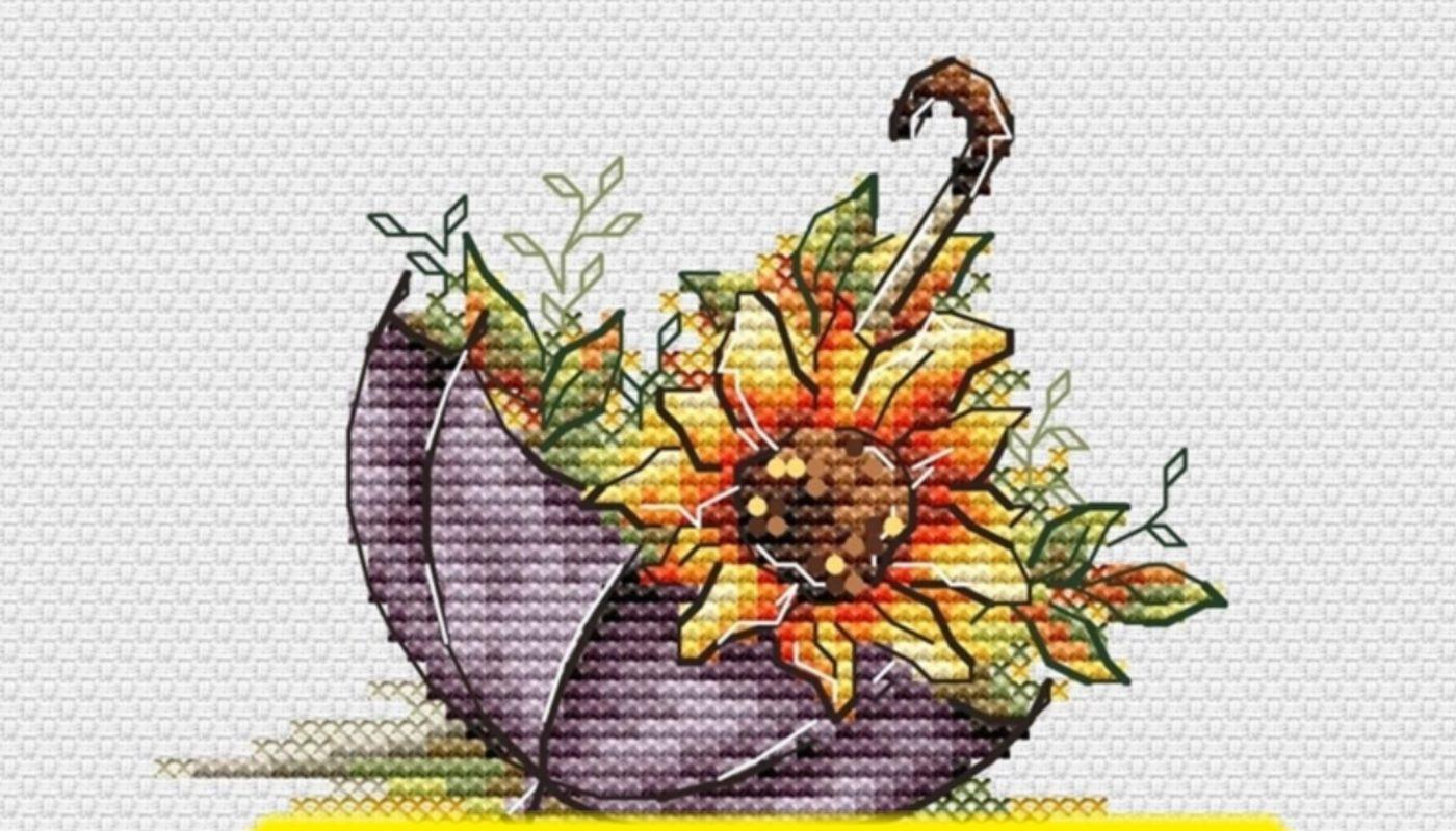 Autumn Colours - Free Cross Stitch Pattern Flowers Designs