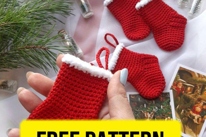 “Christmas socks” – free crochet pattern