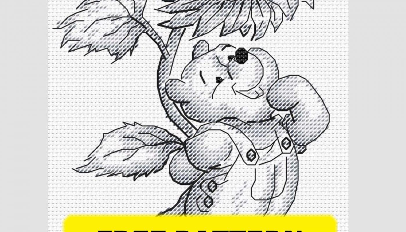 Winnie-the-Pooh and Sunflower - Free Cross Stitch Pattern