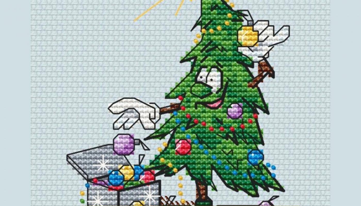 Funny Christmas Tree - Free Cross Stitch Pattern Download