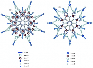 Beaded Snowflakes - Free Beading Chart for Beginners Christmas