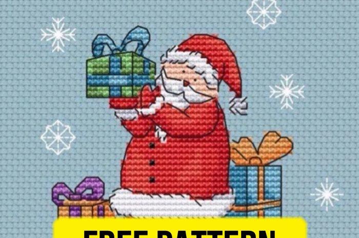“Christmas present” – free cross stitch pattern