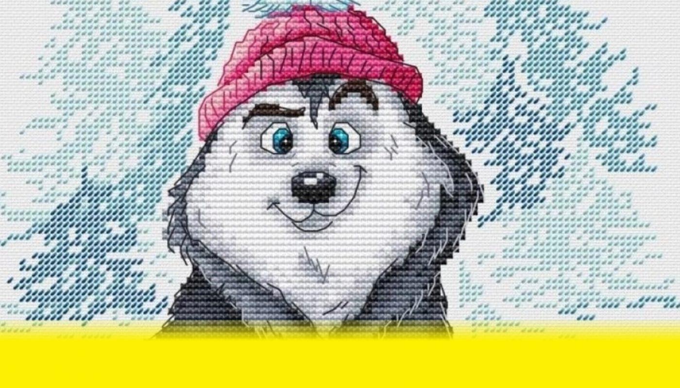 Husky - Dog Free Cross Stitch Pattern Download Animals PDF