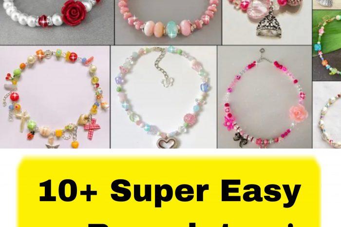 “10+ DIY Beaded Bracelets” – free tutorial