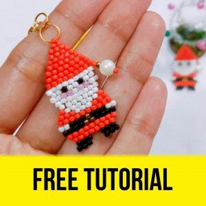 Santa Claus - Free DIY Beading Tutorial Christmas Jewellery