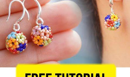 Multicolour Earrings - Free Beading Tutorial How to for Beginners