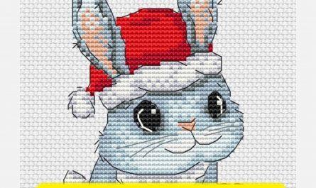 Rabbit 2023 New Year - Free Cross Stitch Pattern Christmas