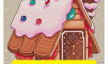 Gingerbread House - Free Cross Stitch Pattern Christmas Design