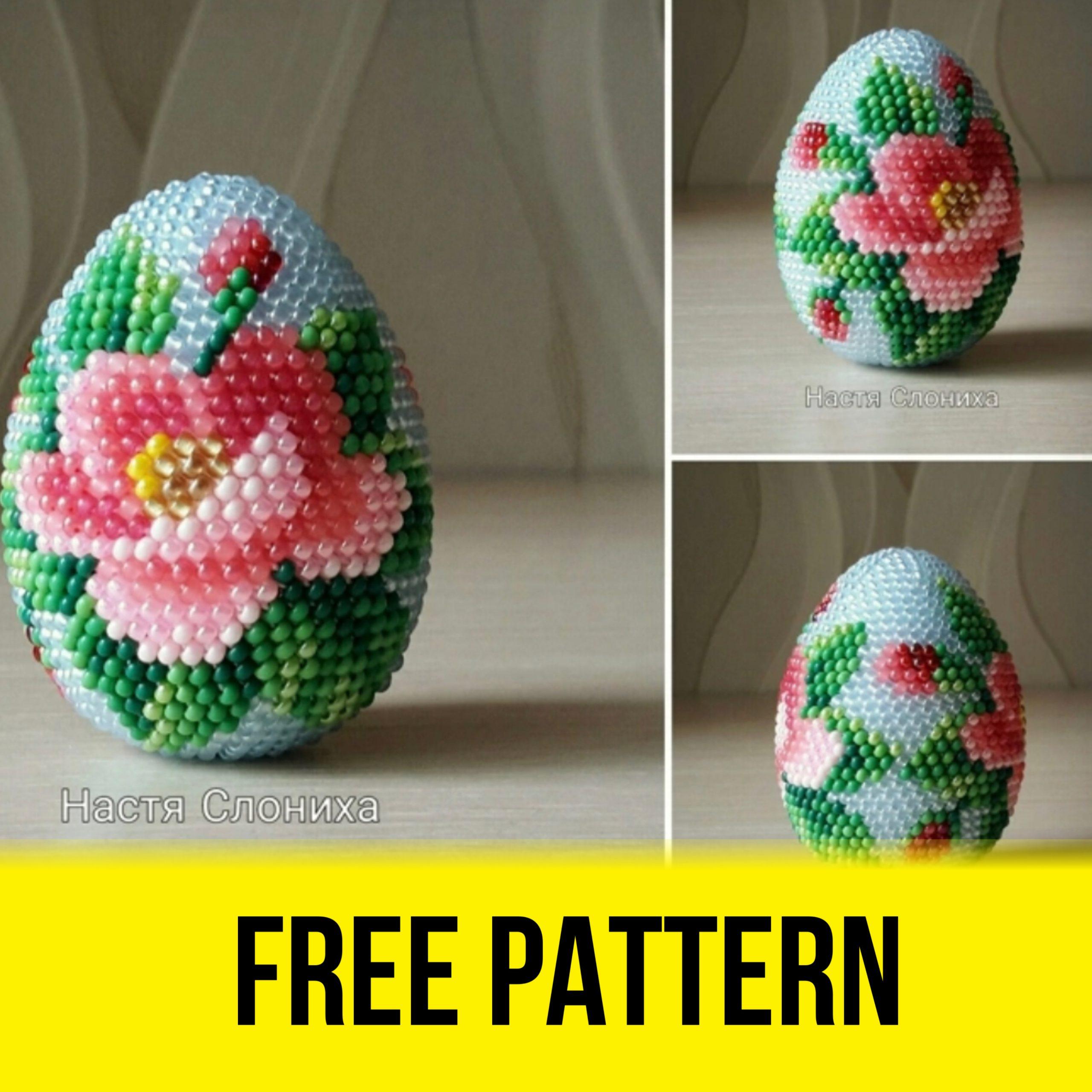 Apple Flower - Easter Egg Free Beading Pattern DIY Design