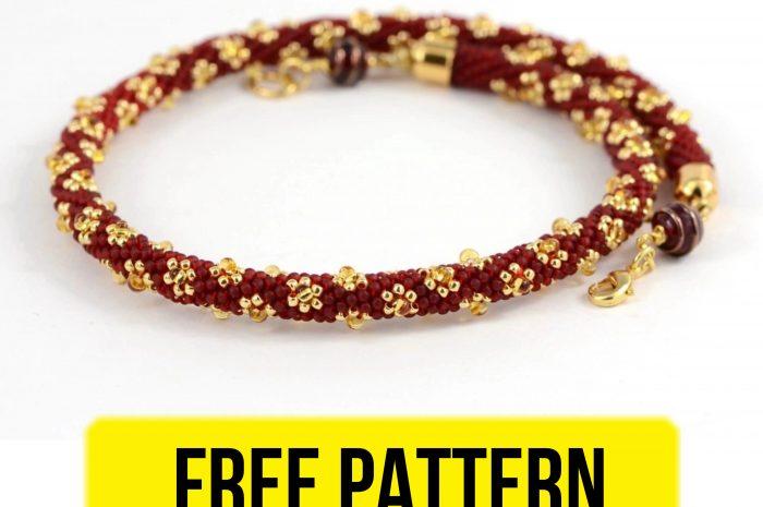 “Flowers Bracelet” – free beading pattern