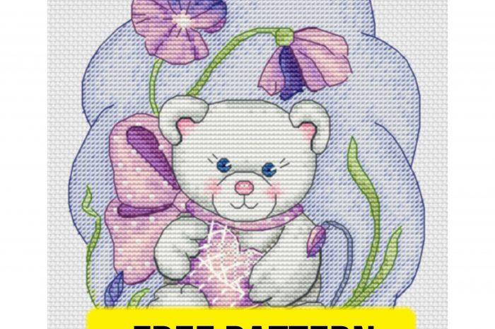 “For you with love” – free cross stitch pattern