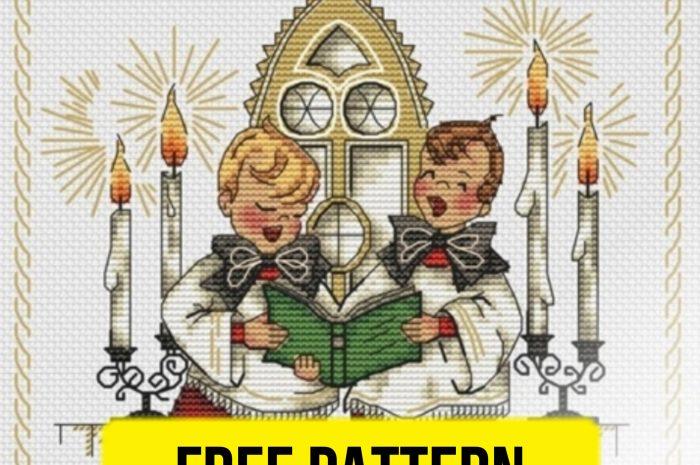 “Holy night” – free cross stitch pattern