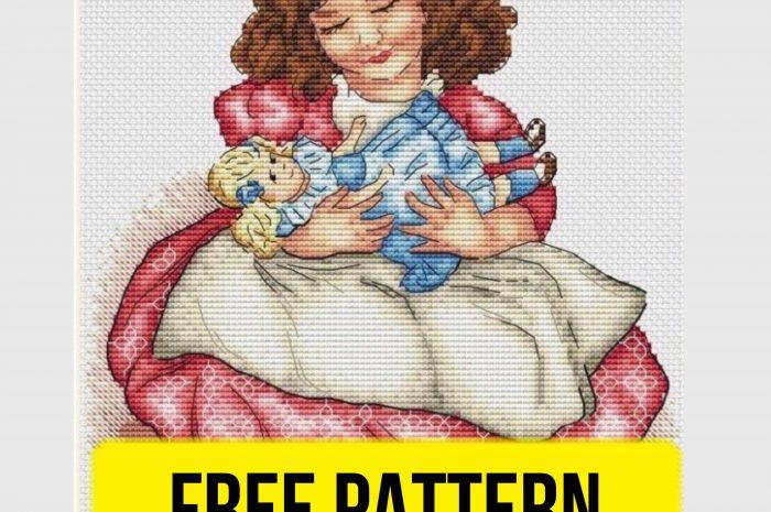 “Doll” – free cross stitch pattern