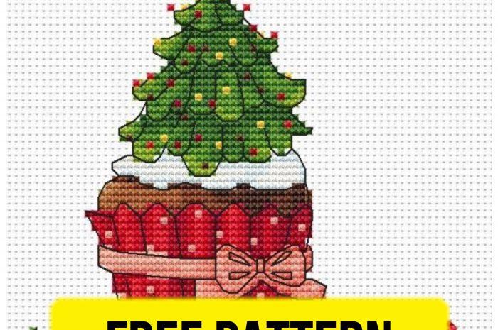 “Christmas cake” – free cross stitch pattern