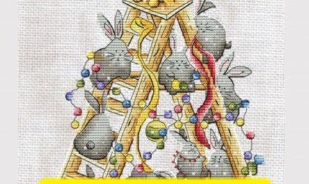 Holliday Chores - Free Cross Stitch Pattern Embroidery Design