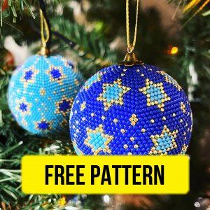 Star Ball - Free Beading Pattern Christmas Tutorial Beads