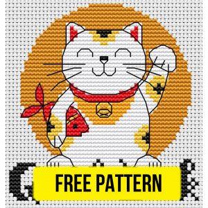 Good Luck - Free Cross Stitch Pattern Design China Japan