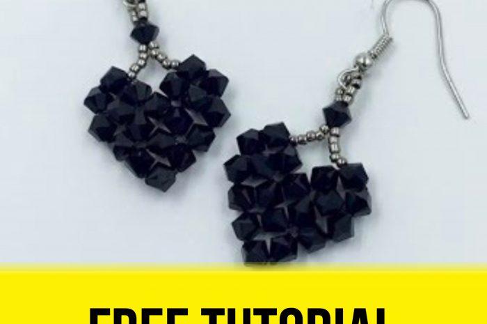 “DIY Heart Earrings” – free tutorial