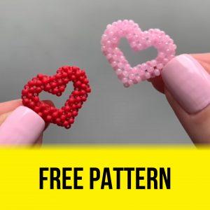 Super Easy Beaded Hearts - Free Tutorial for Beginners Love