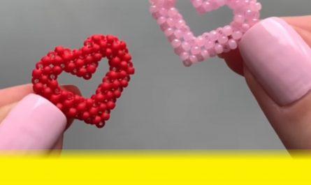 Super Easy Beaded Hearts - Free Tutorial for Beginners Love