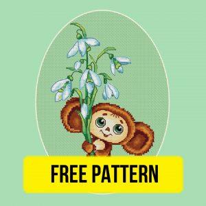 Bouquet for You - Free Cross Stitch Pattern Cartoon Designs