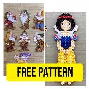 Free Beading Pattern with Snow White and the Seven Dwarfs