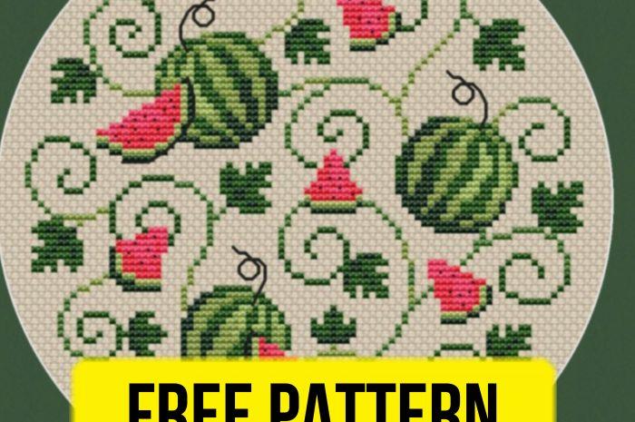 “Watermelon” – free cross stitch pattern