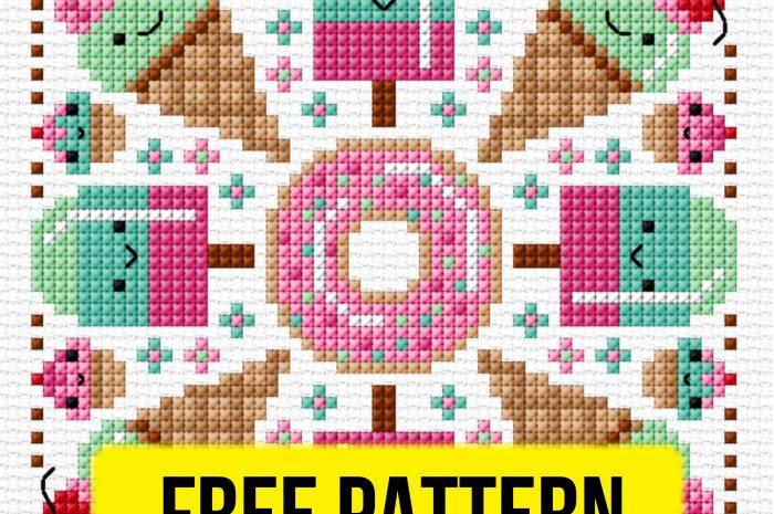 “Summer treats” – free cross stitch pattern