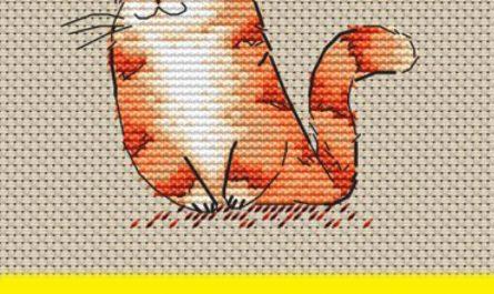 Cat in Love - Free Cross Stitch Pattern Valentine’s Day PDF
